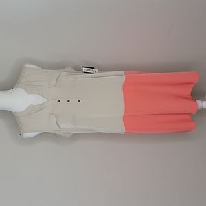Alfani Sleeveless Color Block Dress